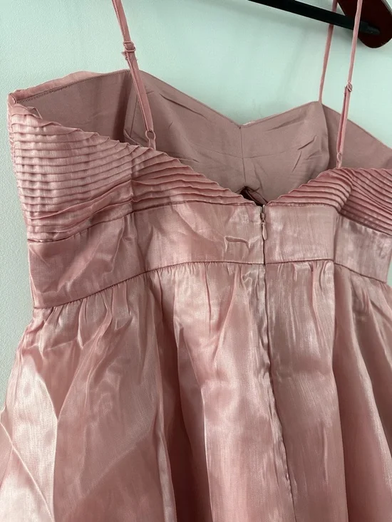 Francesca's Collections Dusty Rose Tiered Spaghetti Strap Dress - Picture 8 of 10